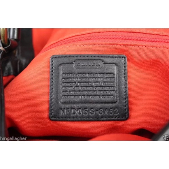 COACH Chelsea Zebra Stripe Haircalf Bag #8A62 - Picture 8 of 8